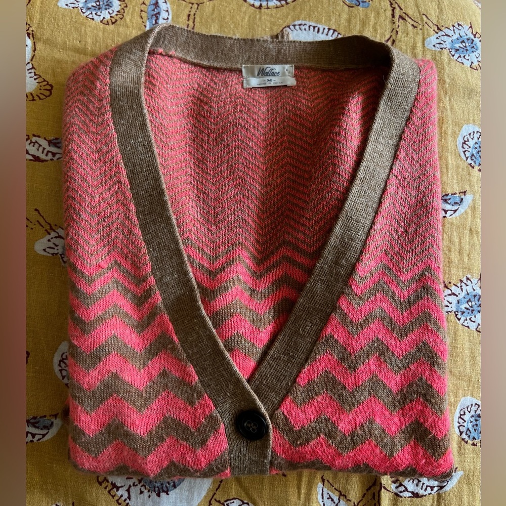 Wallace from Madewell Wool Blend Zig Zag Cardigan